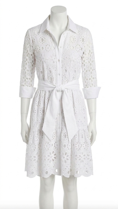 GRETCHEN SCOTT Dresses & Skirts - NEW GRETCHEN SCOTT eyelet la di da dress in white